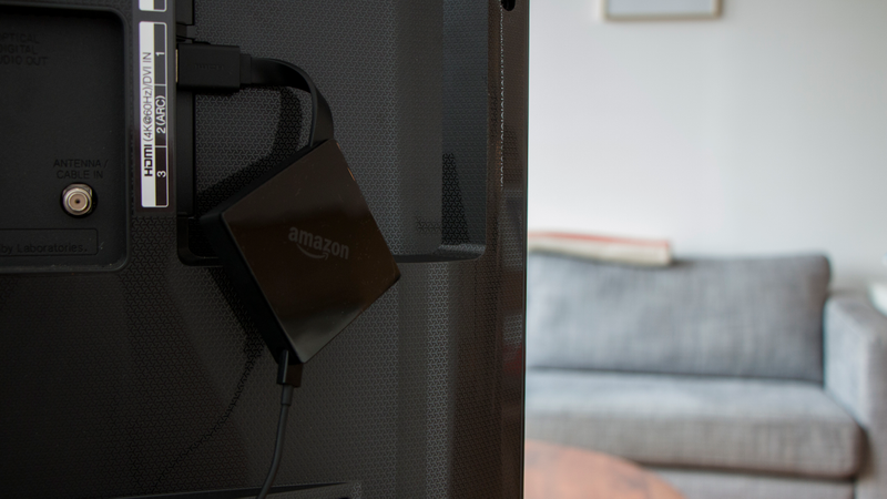 Even though it remains out of view, the Fire TV dongle is quite handsome.